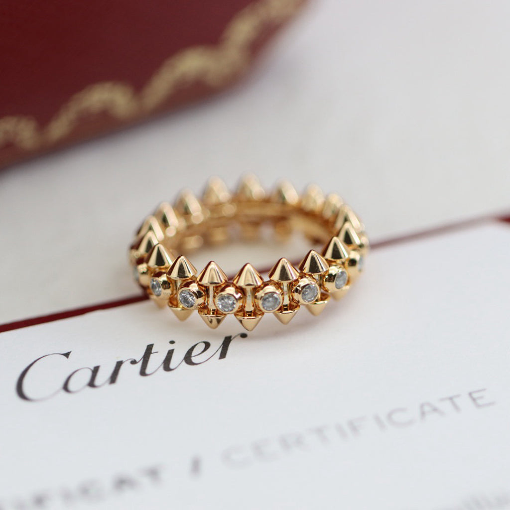 [Love Lucky]CLASH 6.8MM DIAMOND MEDIUM RING