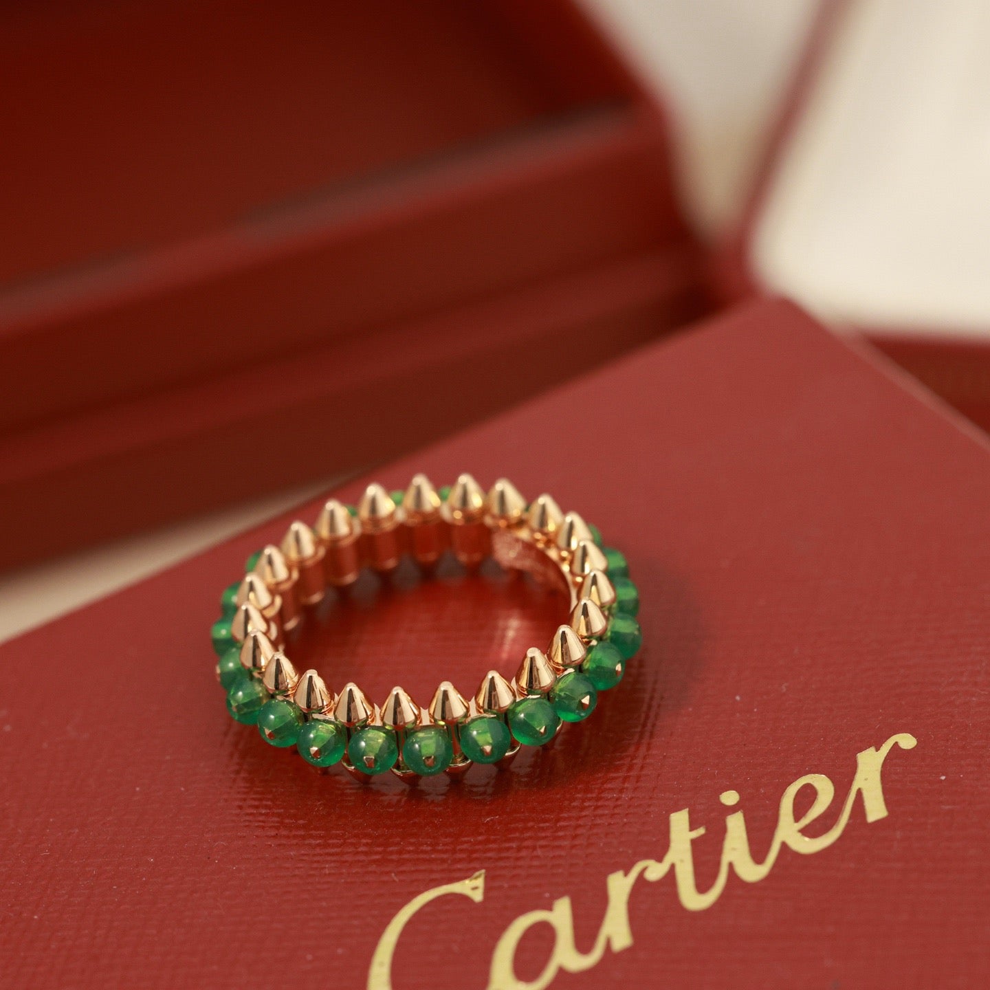 [Love Lucky]CLASH 7.9MM AGATE CHALCEDONY RING
