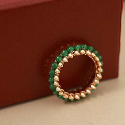 [Love Lucky]CLASH 7.9MM AGATE CHALCEDONY RING