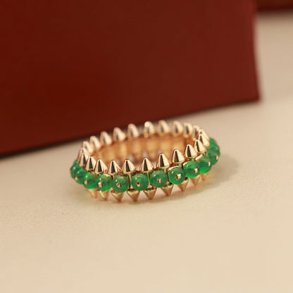 [Love Lucky]CLASH 7.9MM AGATE CHALCEDONY RING