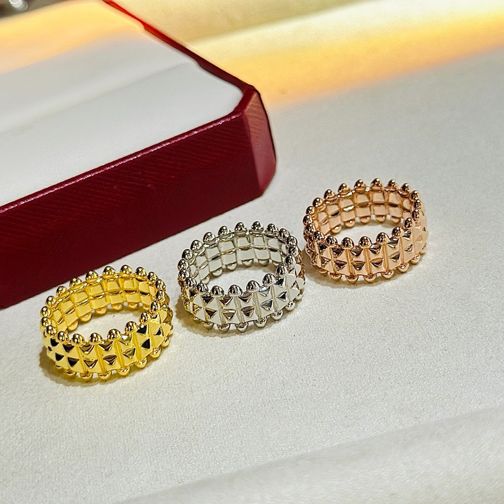 [Love Lucky]CLASH 9.2MM DOUBLE ROW RING