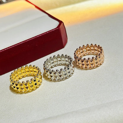 [Love Lucky]CLASH 9.2MM DOUBLE ROW RING
