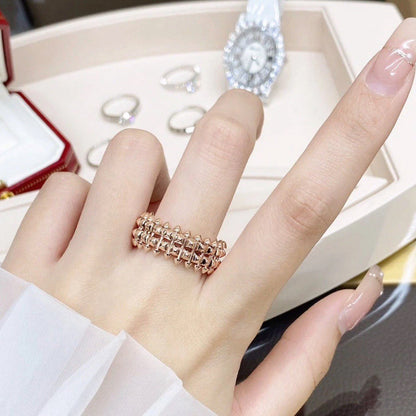 [Love Lucky]CLASH 9.2MM DOUBLE ROW RING