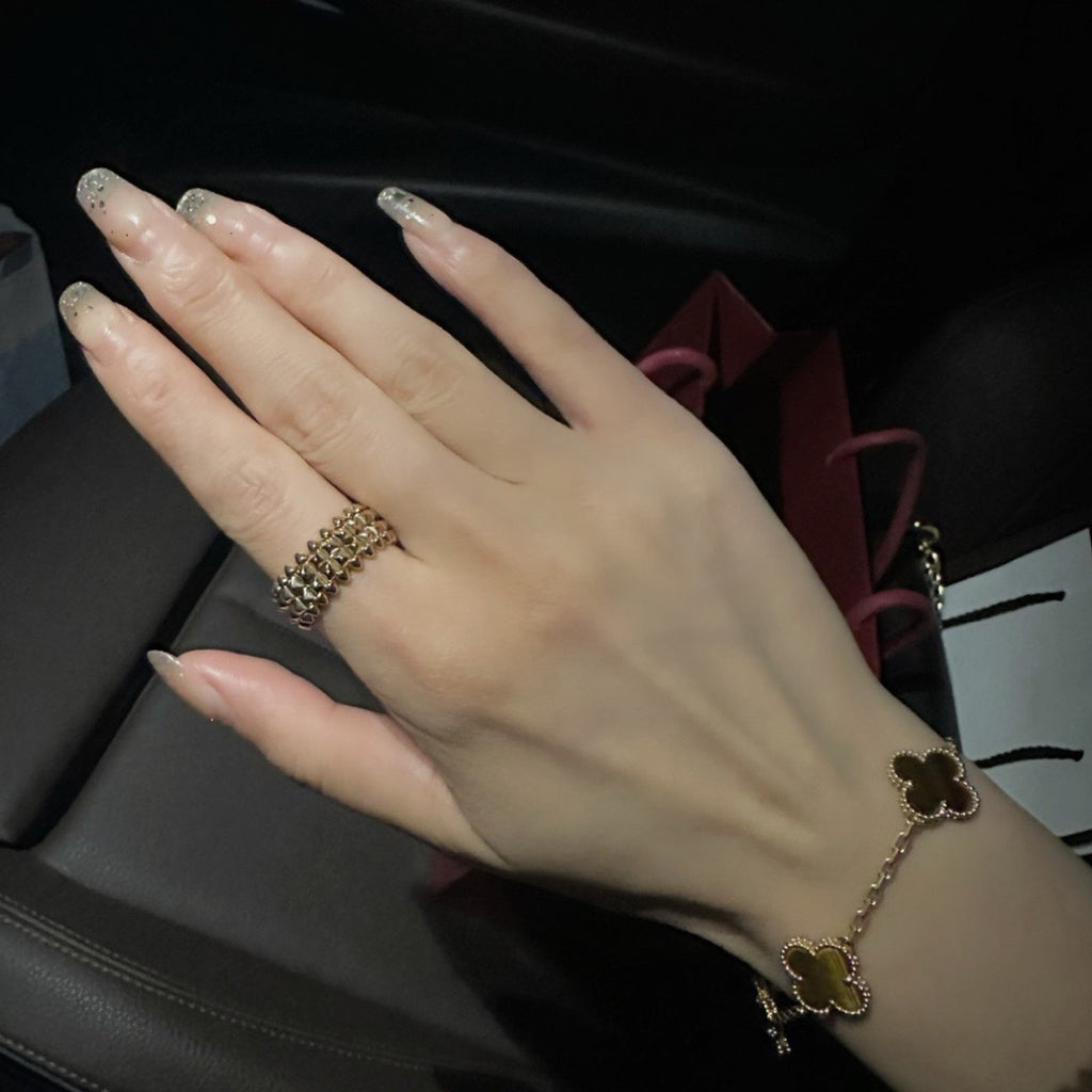 [Love Lucky]CLASH 9.2MM DOUBLE ROW RING