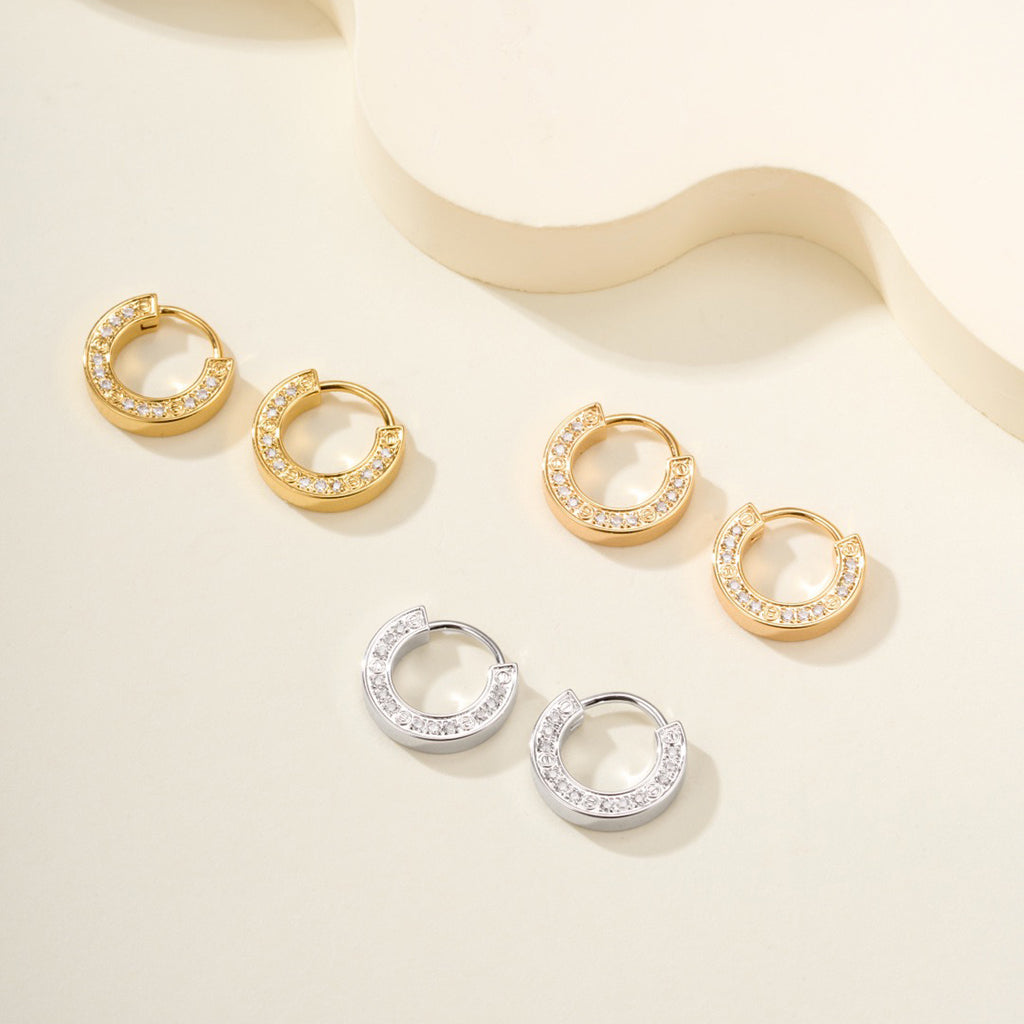 [Love Lucky]LOVE DIAMOND EARRINGS