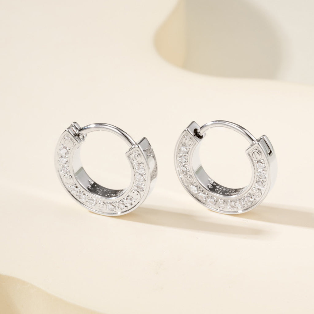 [Love Lucky]LOVE DIAMOND EARRINGS