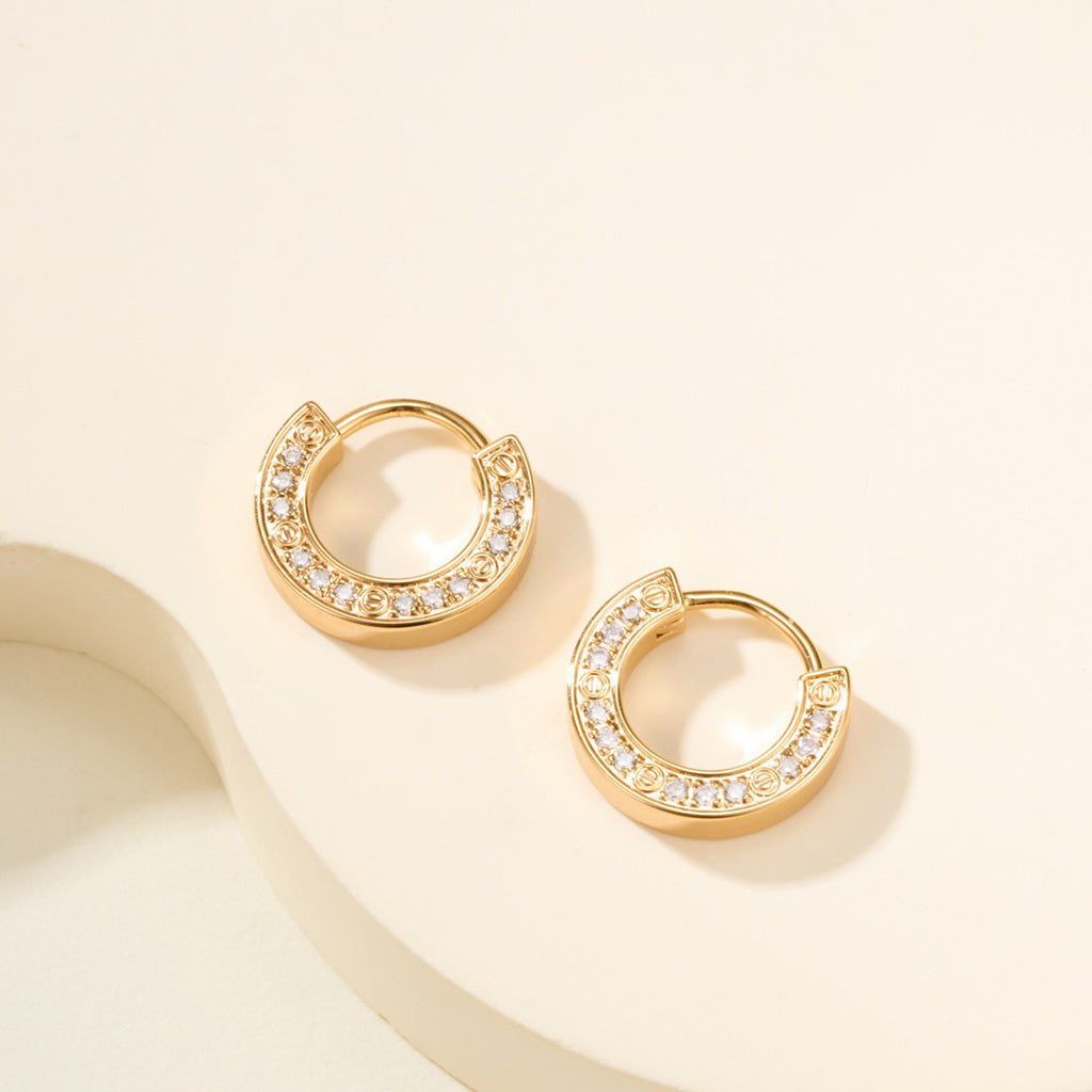 [Love Lucky]LOVE DIAMOND EARRINGS