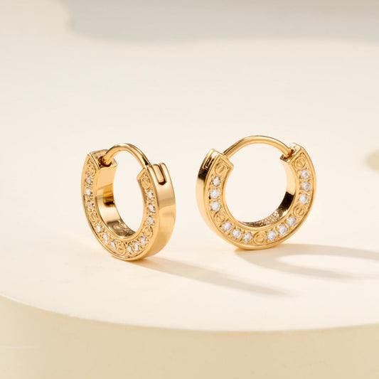 [Love Lucky]LOVE DIAMOND EARRINGS