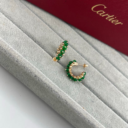 [Love Lucky]CLASH 7.9MM AGATE CHALCEDONY EARRINGS