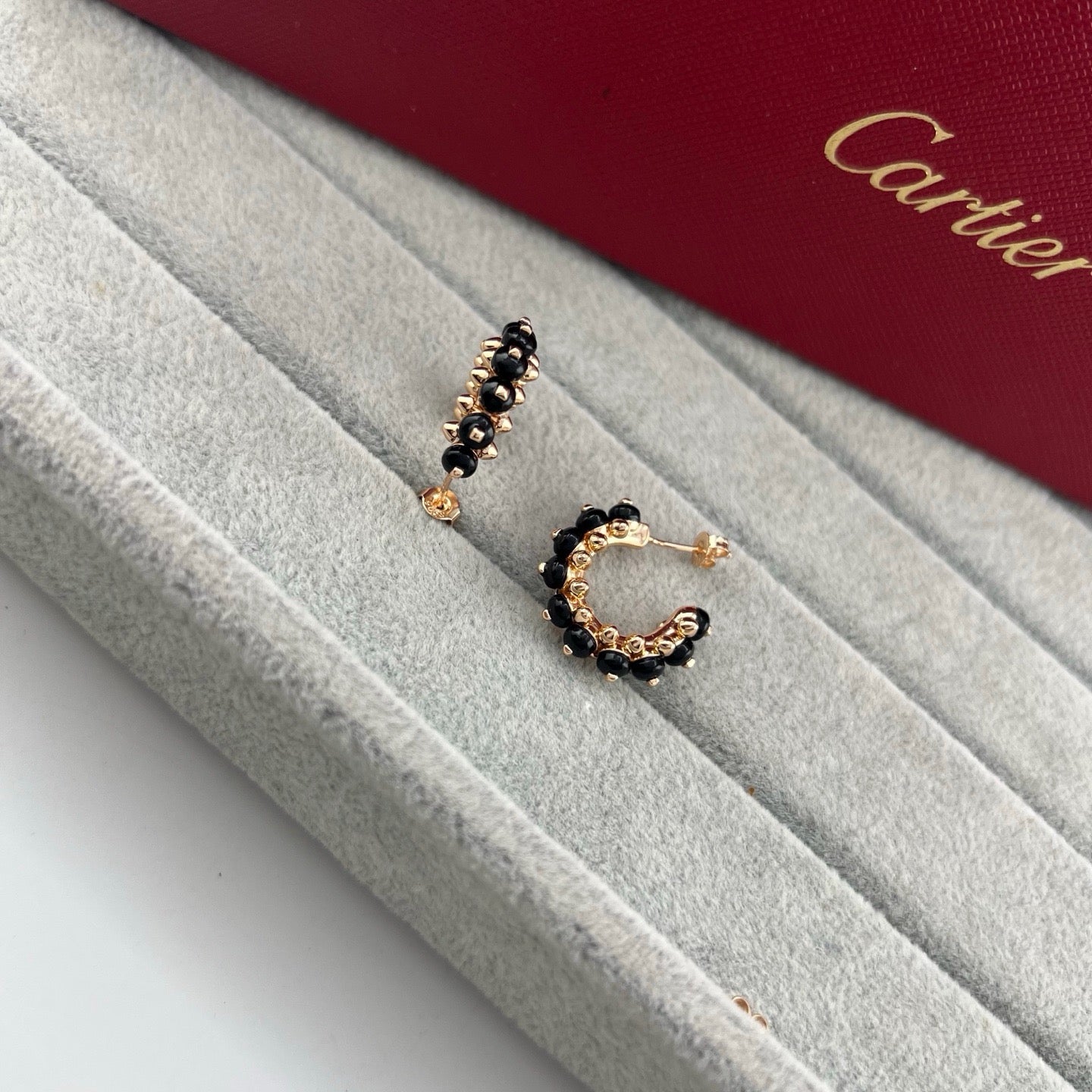 [Love Lucky]CLASH 7.9MM AGATE CHALCEDONY EARRINGS