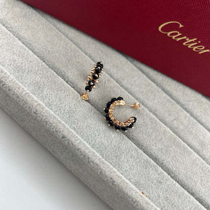 [Love Lucky]CLASH 7.9MM AGATE CHALCEDONY EARRINGS