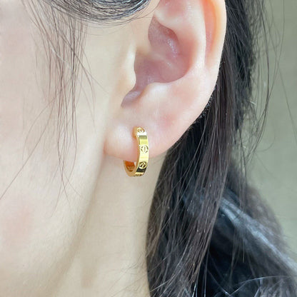 [Love Lucky]LOVE EARRINGS 2.65 MM NO DIAMOND SMALL