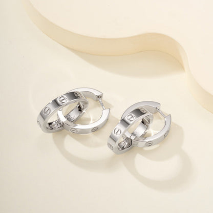 [Love Lucky]LOVE 3.3MM DANGLE EARRINGS