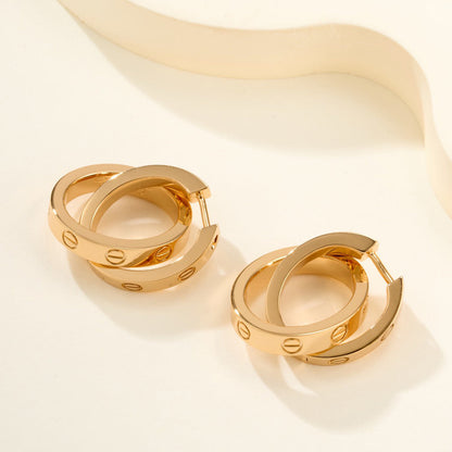 [Love Lucky]LOVE 3.3MM DANGLE EARRINGS