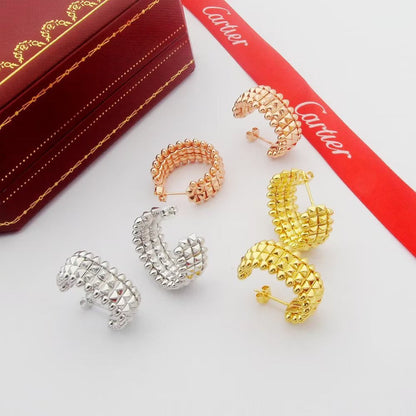 [Love Lucky]CLASH 9.2MM DOUBLE ROW EARRINGS