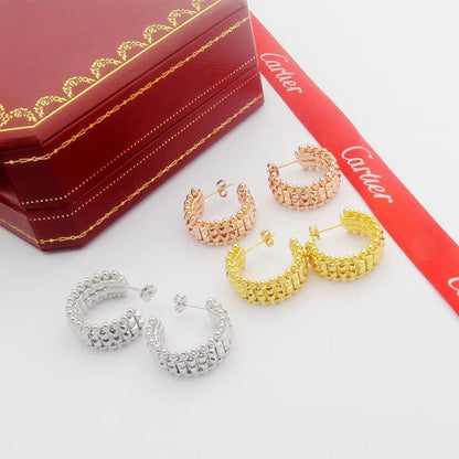 [Love Lucky]CLASH 9.2MM DOUBLE ROW EARRINGS