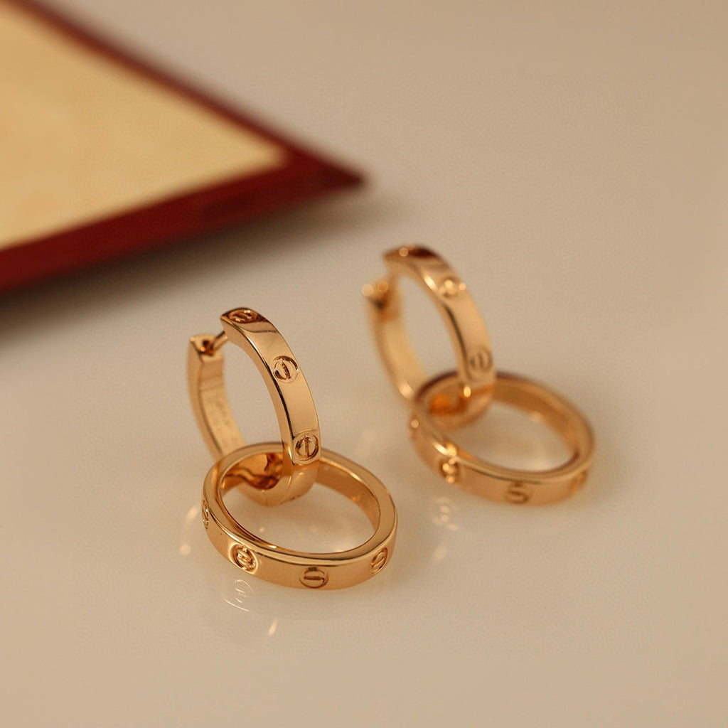 [Love Lucky]LOVE 3.3MM DANGLE EARRINGS