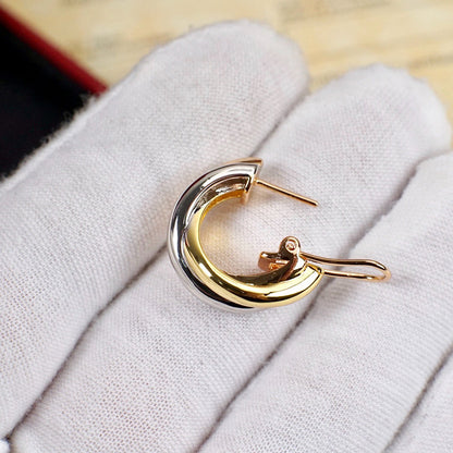 [Love Lucky]TRINITY ON DIAMOND CLASSIC EARRINGS