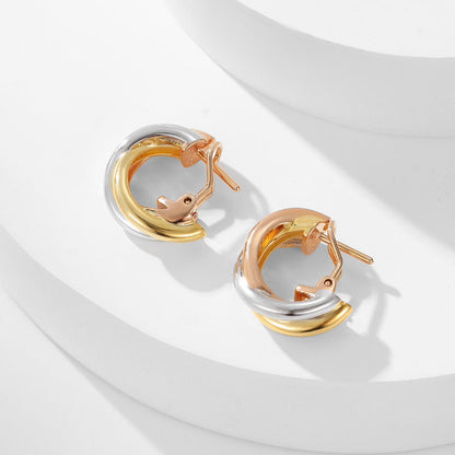 [Love Lucky]TRINITY ON DIAMOND CLASSIC EARRINGS
