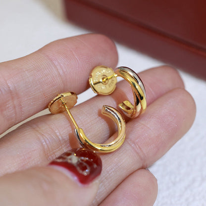 [Love Lucky]TRINITY ON DIAMOND MINI EARRINGS