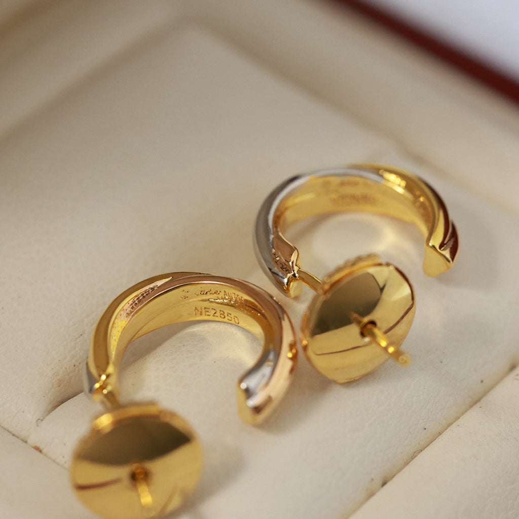 [Love Lucky]TRINITY ON DIAMOND MINI EARRINGS