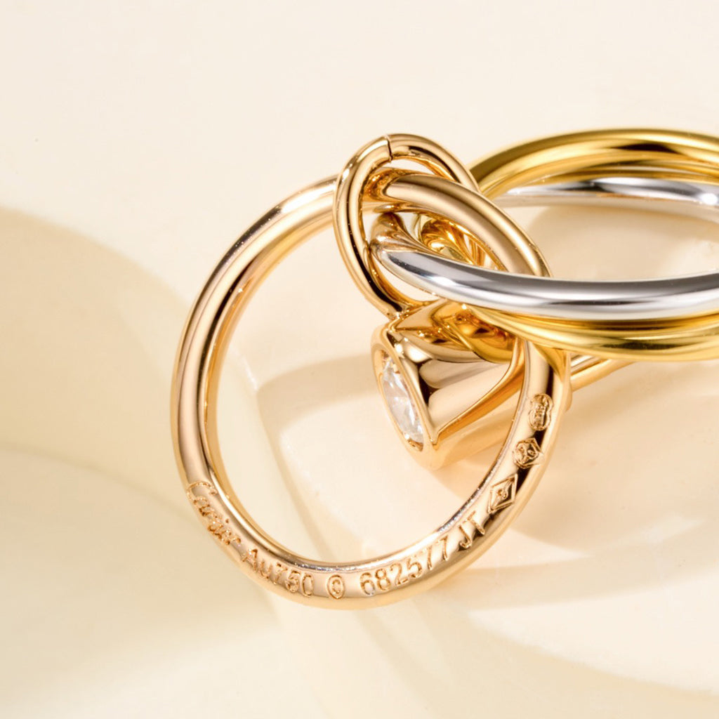 [Love Lucky]TRINITY ON DIAMOND  EARRINGS