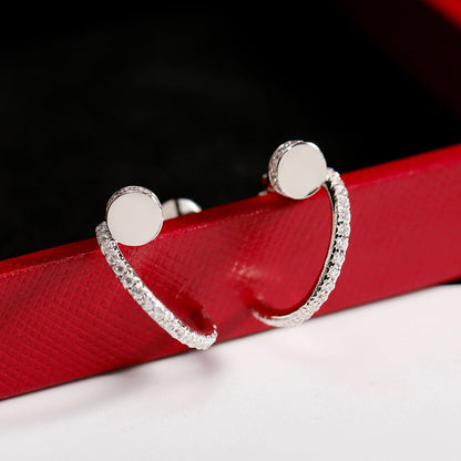 [Love Lucky]JUSTE FULL DIAMOND SMALL EARRINGS