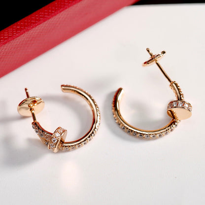 [Love Lucky]JUSTE FULL DIAMOND SMALL EARRINGS