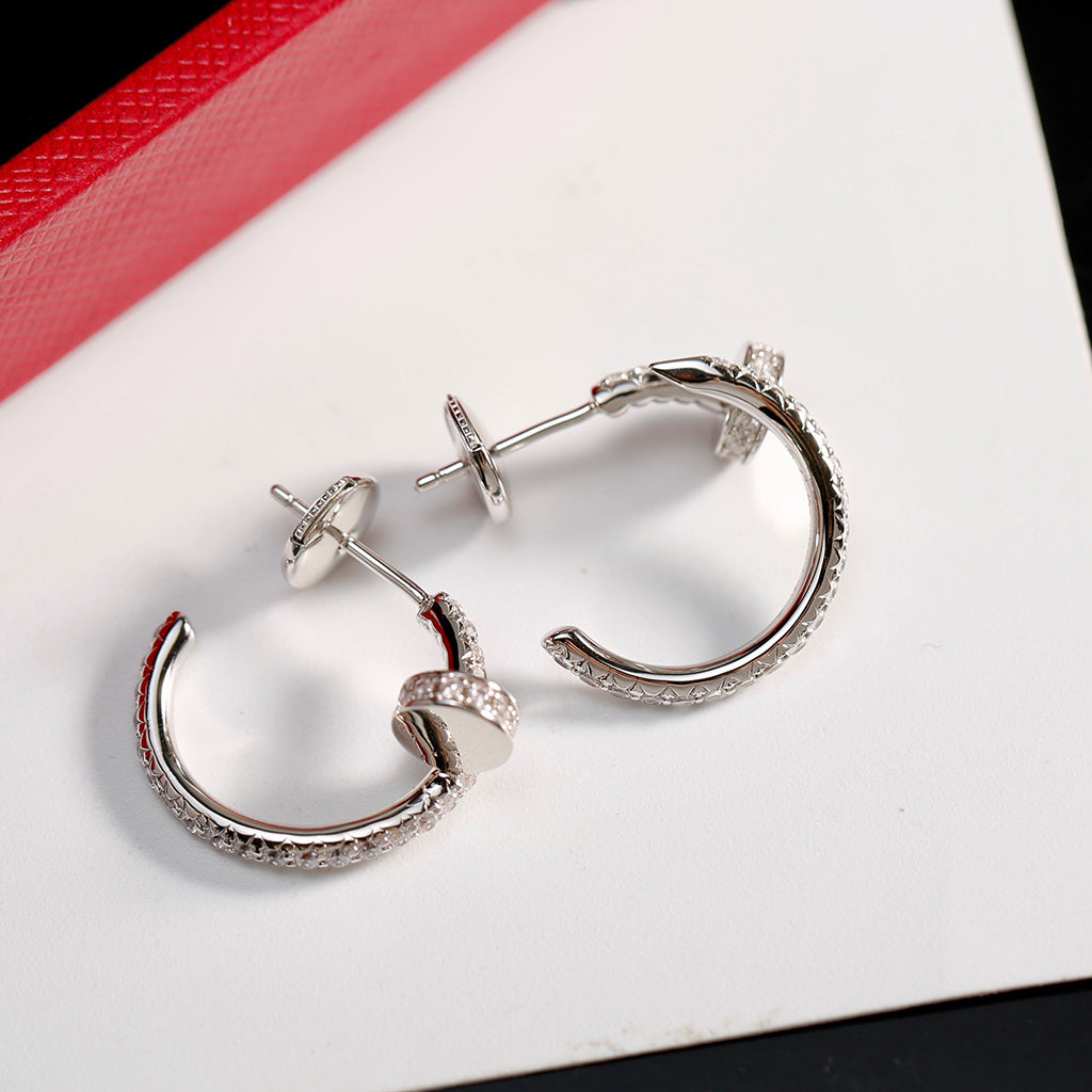 [Love Lucky]JUSTE FULL DIAMOND SMALL EARRINGS