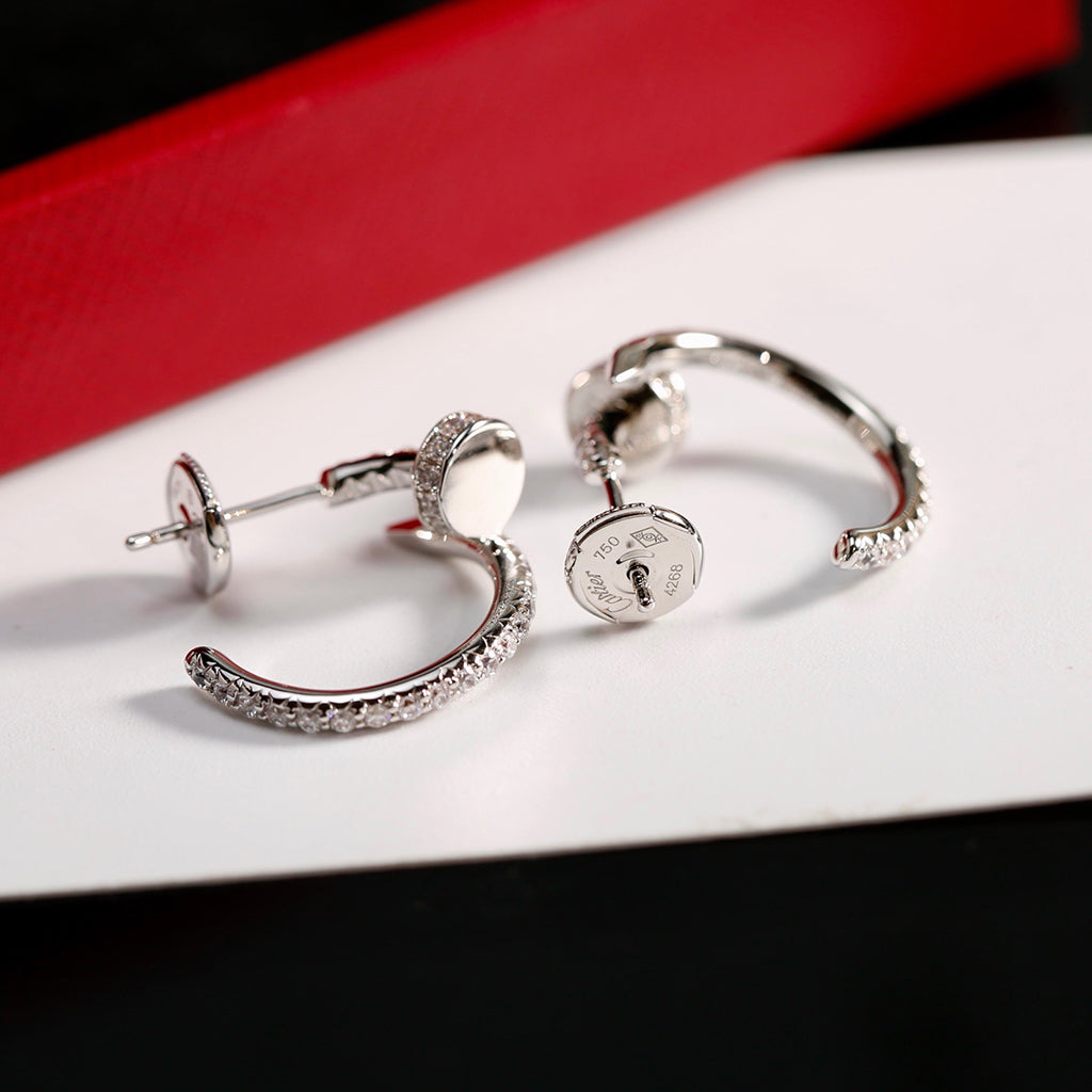 [Love Lucky]JUSTE FULL DIAMOND SMALL EARRINGS
