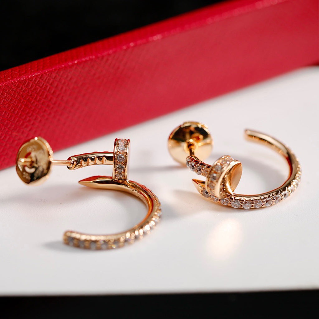 [Love Lucky]JUSTE FULL DIAMOND SMALL EARRINGS