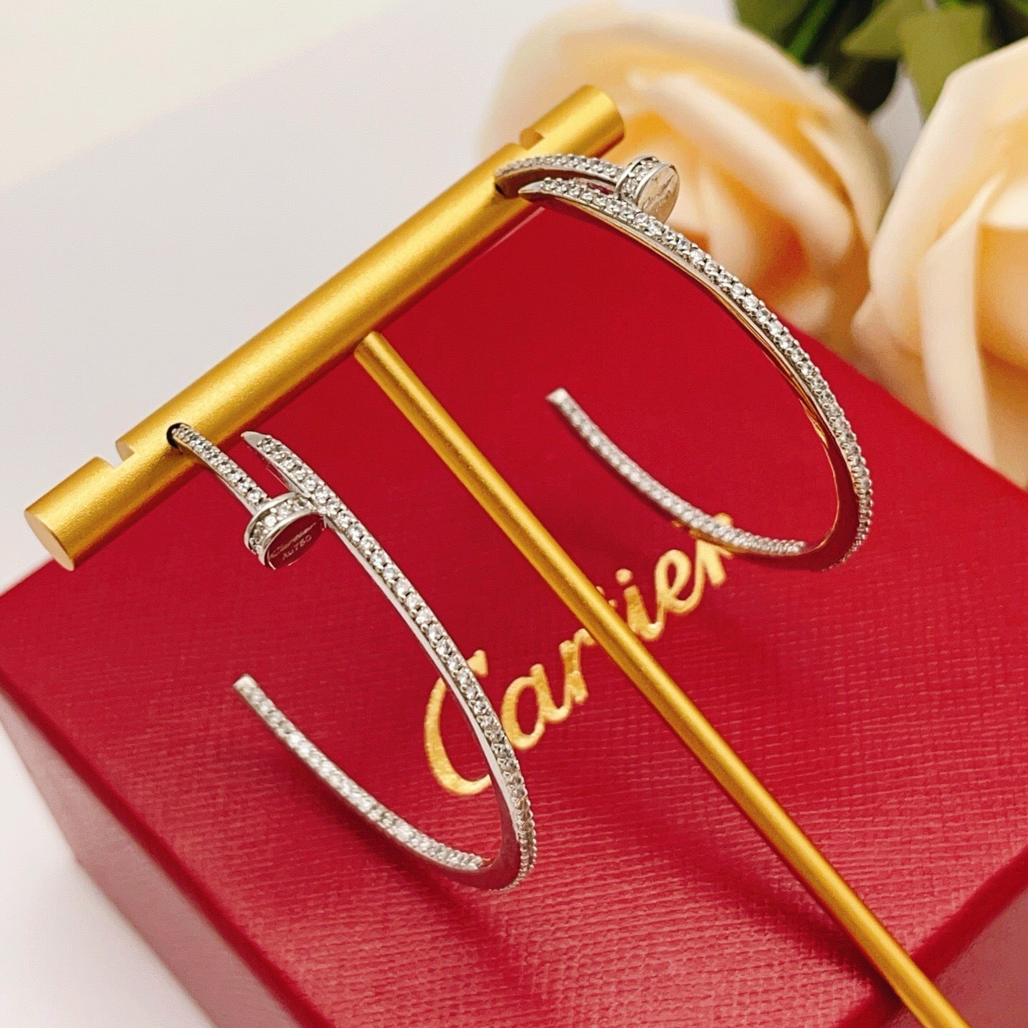 [Love Lucky]JUSTE FULL DIAMOND LARGE EARRINGS
