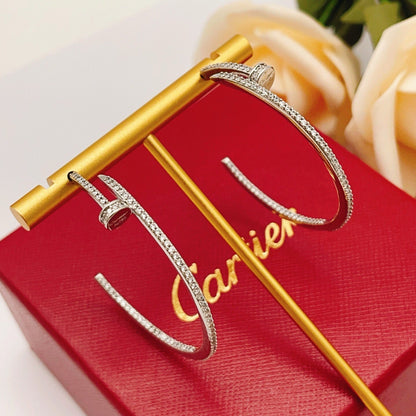 [Love Lucky]JUSTE FULL DIAMOND LARGE EARRINGS