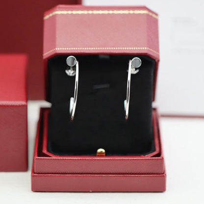 [Love Lucky]JUSTE HALF DIAMOND LARGE EARRINGS