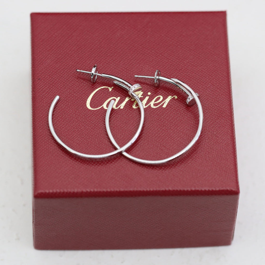 [Love Lucky]JUSTE HALF DIAMOND LARGE EARRINGS