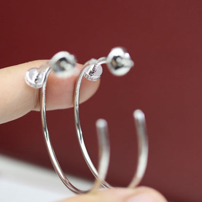 [Love Lucky]JUSTE HALF DIAMOND LARGE EARRINGS