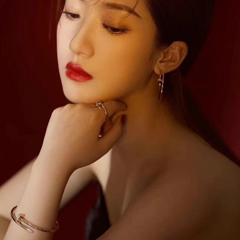 [Love Lucky]JUSTE NO DIAMOND LARGE EARRINGS