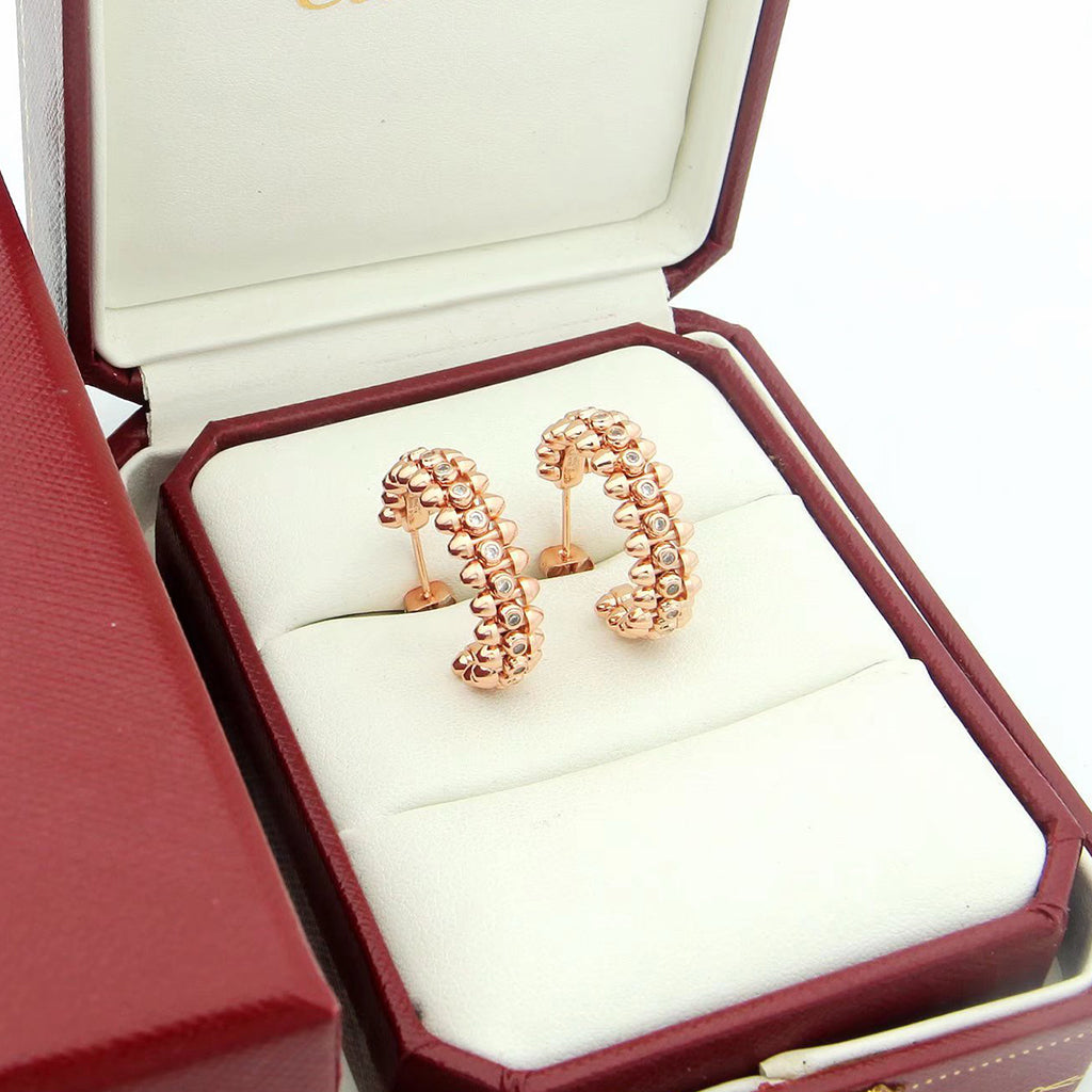 [Love Lucky]CLASH FULL DIAMOND MEDIUM EARRINGS