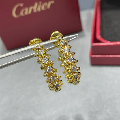 [Love Lucky]CLASH FULL DIAMOND MEDIUM EARRINGS