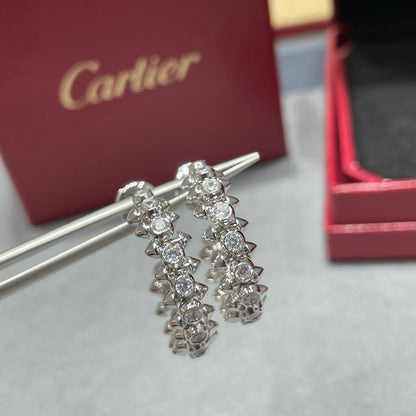 [Love Lucky]CLASH FULL DIAMOND MEDIUM EARRINGS