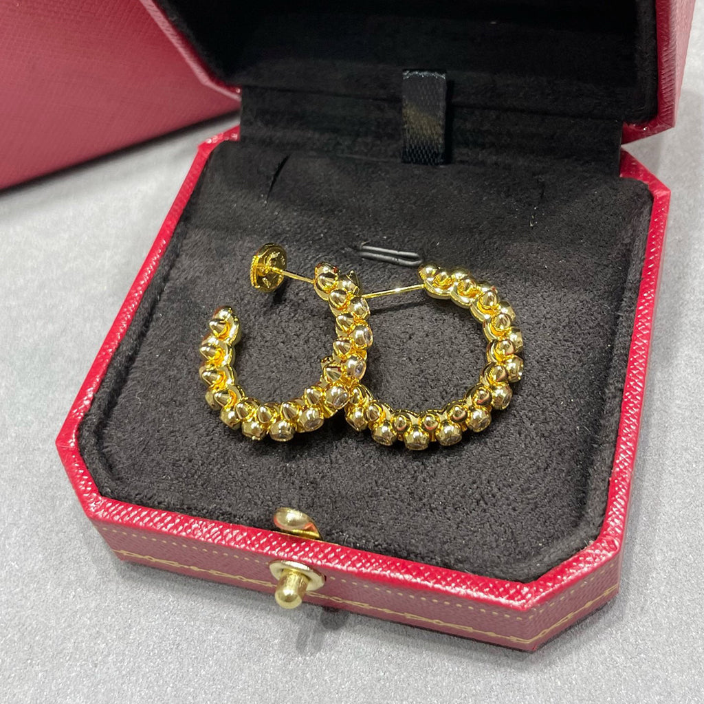 [Love Lucky]CLASH FULL DIAMOND MEDIUM EARRINGS