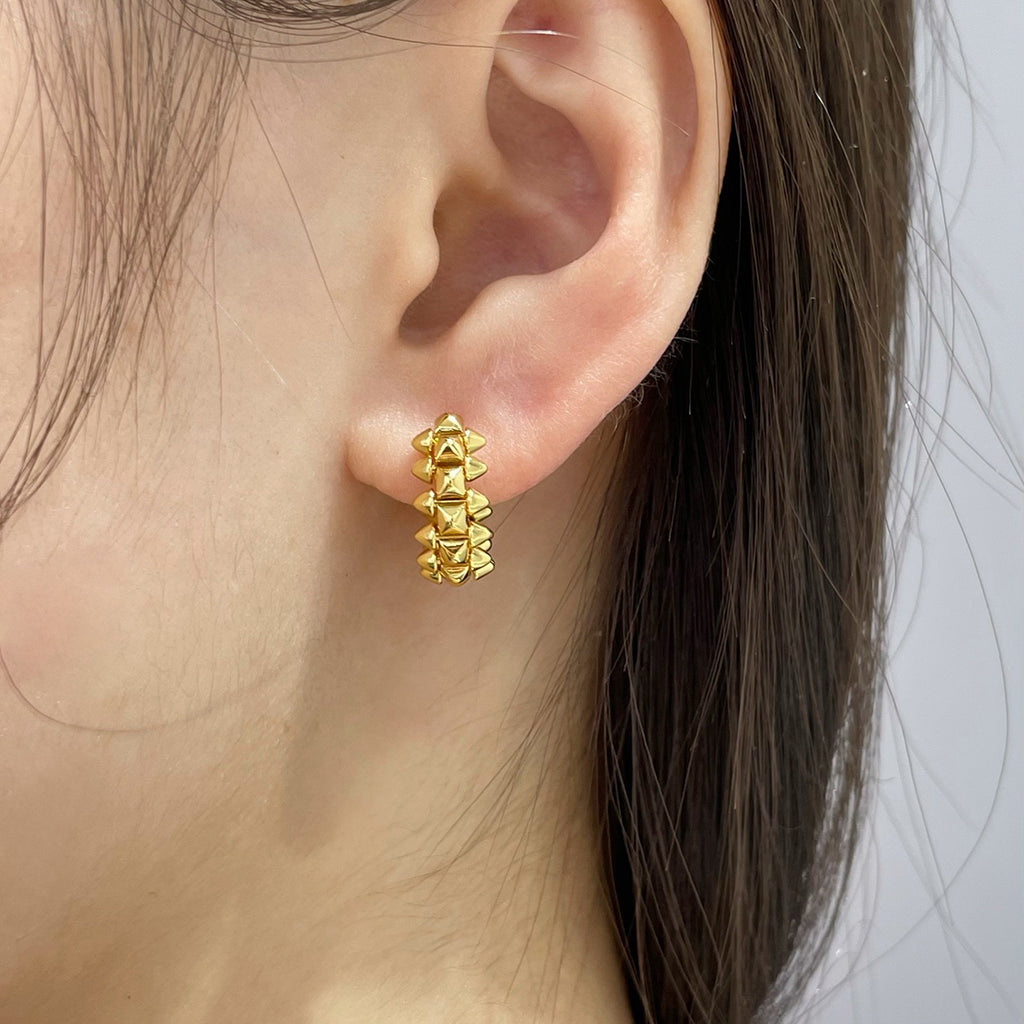 [Love Lucky]CLASH MINI HOOP EARRINGS