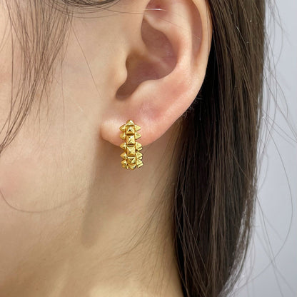 [Love Lucky]CLASH MINI HOOP EARRINGS