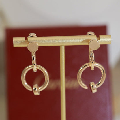 [Love Lucky]JUSTE NO DIAMOND DOUBLE EARRINGS