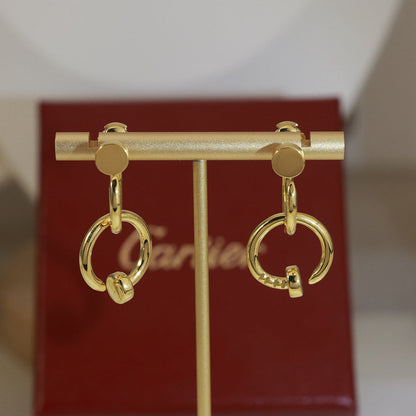 [Love Lucky]JUSTE NO DIAMOND DOUBLE EARRINGS