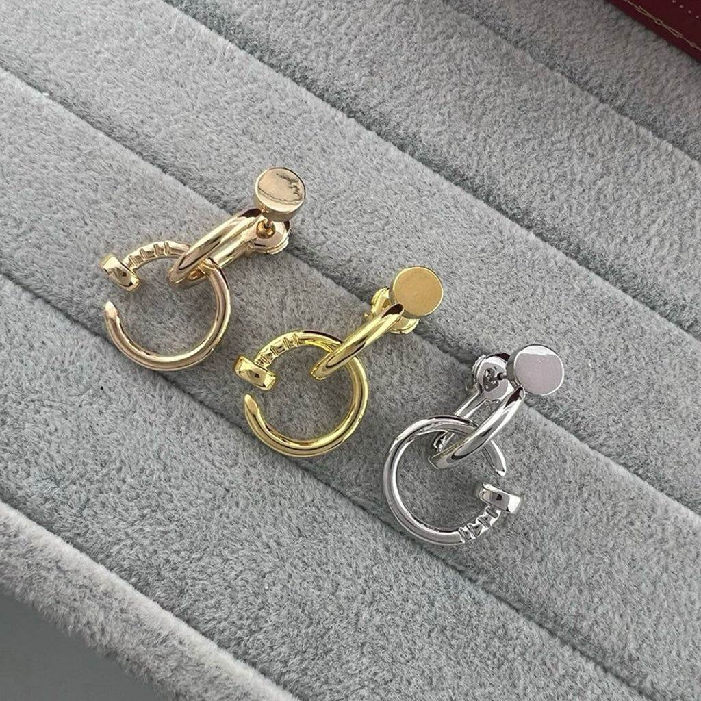 [Love Lucky]JUSTE NO DIAMOND DOUBLE EARRINGS