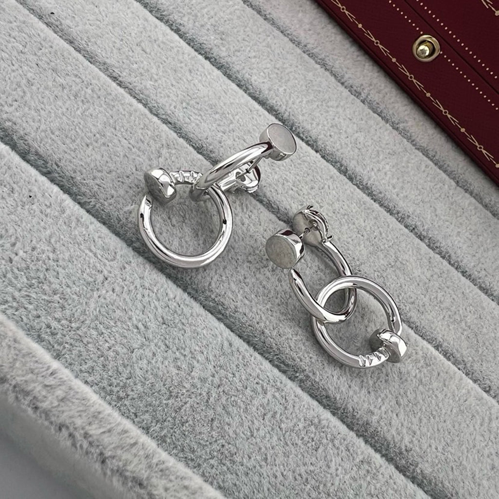 [Love Lucky]JUSTE NO DIAMOND DOUBLE EARRINGS