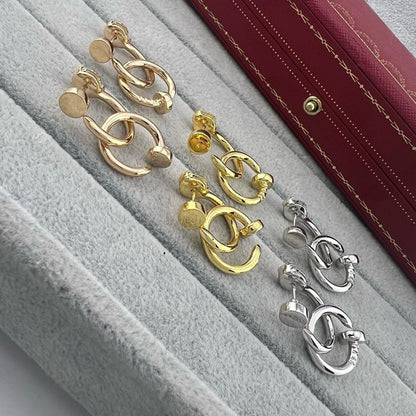 [Love Lucky]JUSTE NO DIAMOND DOUBLE EARRINGS
