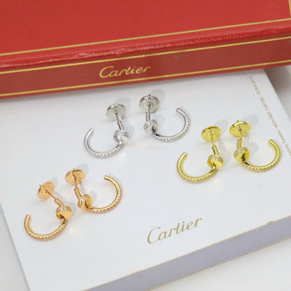 [Love Lucky]JUSTE FULL DIAMOND DOUBLE EARRINGS