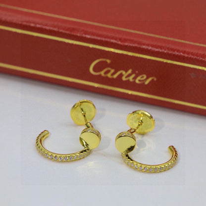 [Love Lucky]JUSTE FULL DIAMOND DOUBLE EARRINGS